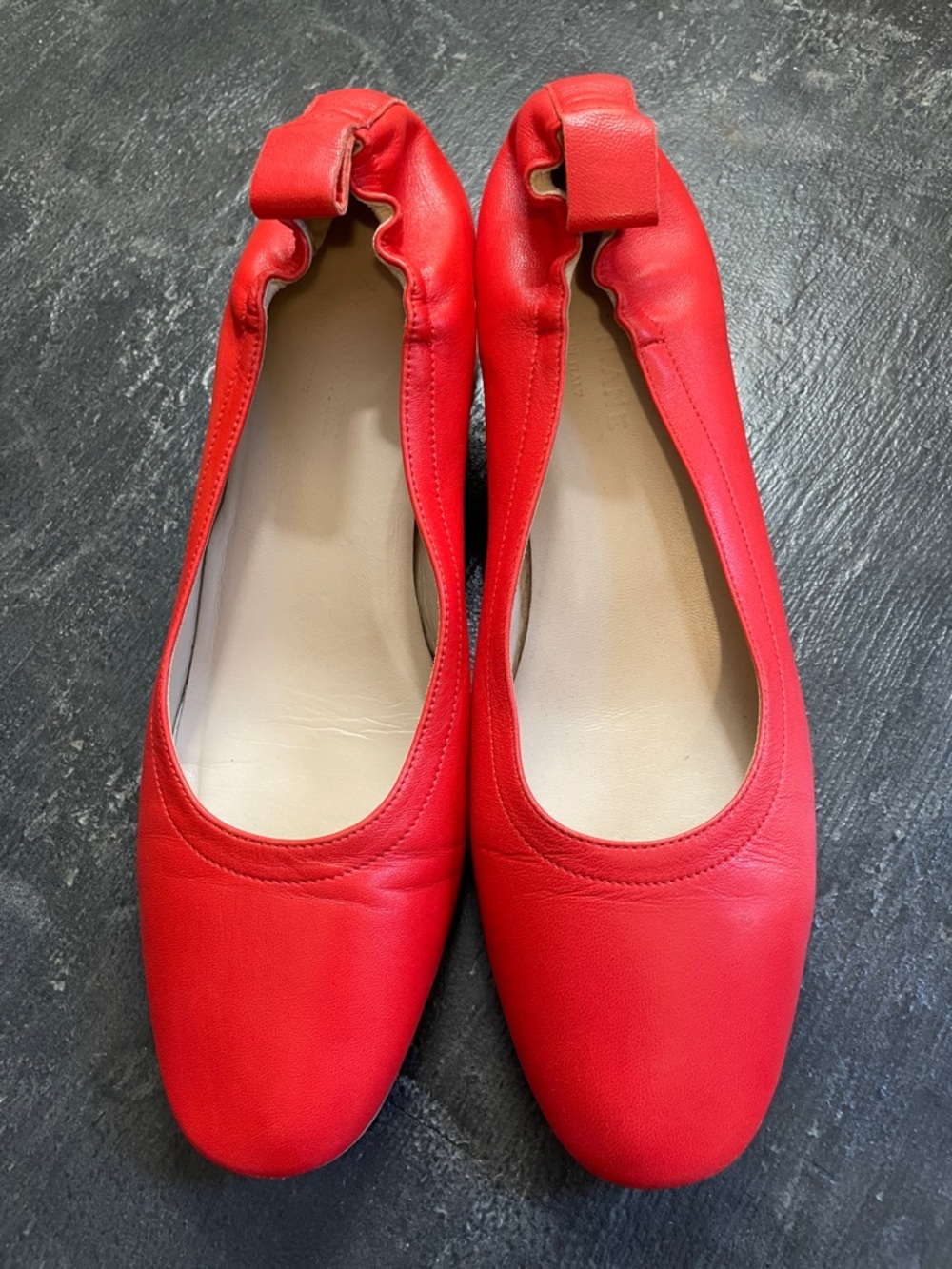 Everlane Red Leather Day Pumps